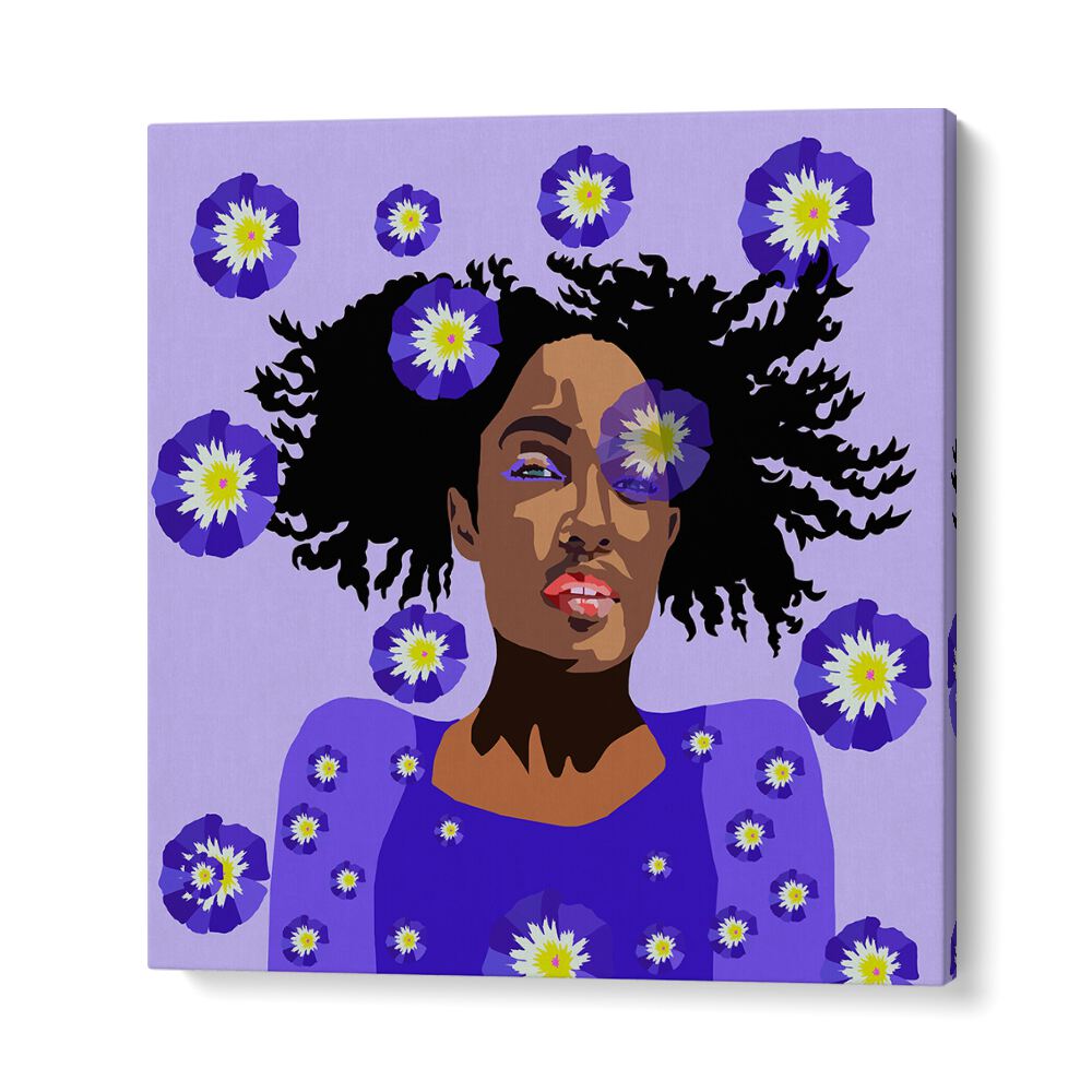 Girl in Purple By Lynnda Rakos Pop Art Paintings Pop Art Prints in Gallery Wrap