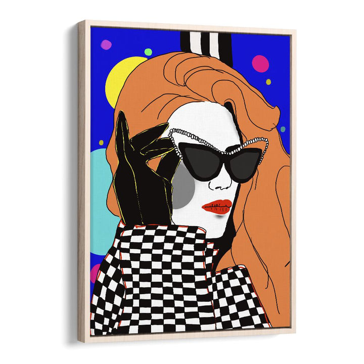 Glamour By Ana Sneeringer Wall Art Prints in Oak Wood Floater Frame