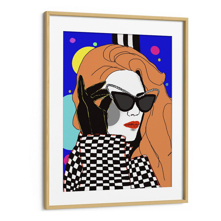 Glamour By Ana Sneeringer Wall Art Prints in Oak Wood Frame With Mount