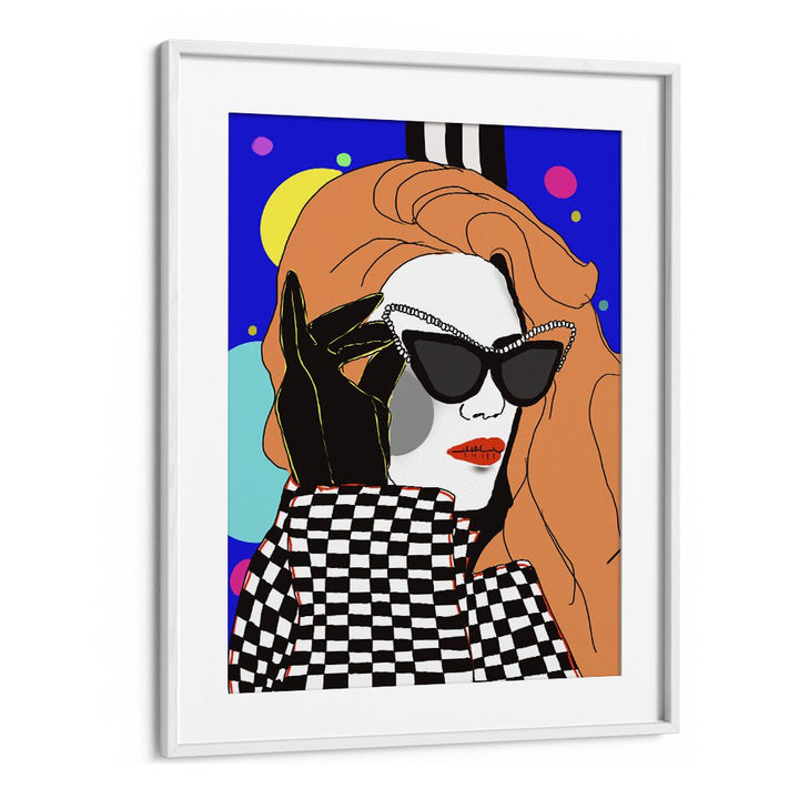 Glamour By Ana Sneeringer Wall Art Prints in White Frame With Mount