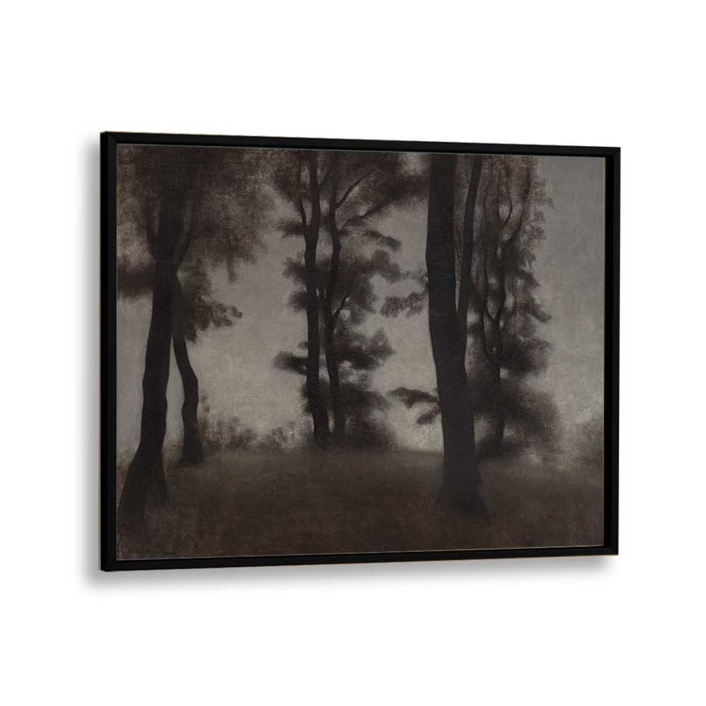 Gloomed Glade Gothic Wall Art Prints in Black Plain Frame