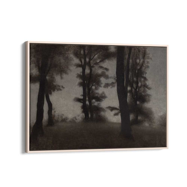 Gloomed Glade Gothic Wall Art Prints in Oak Wood Floater Frame