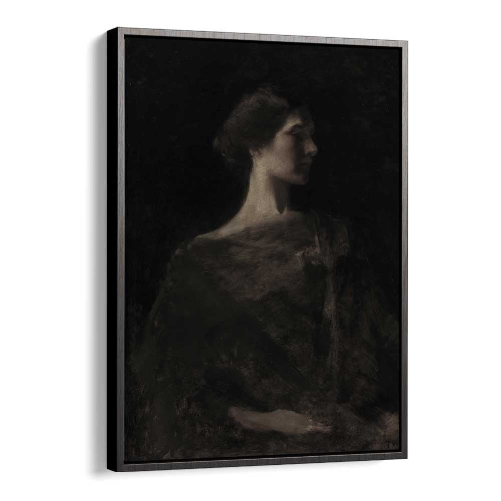 Gloomy Grace Gothic Wall Art Prints in Black Floater Frame