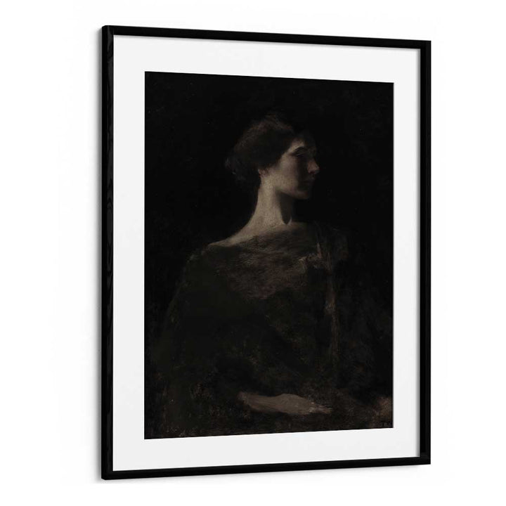 Gloomy Grace Gothic Wall Art Prints in Black Frame With Mount