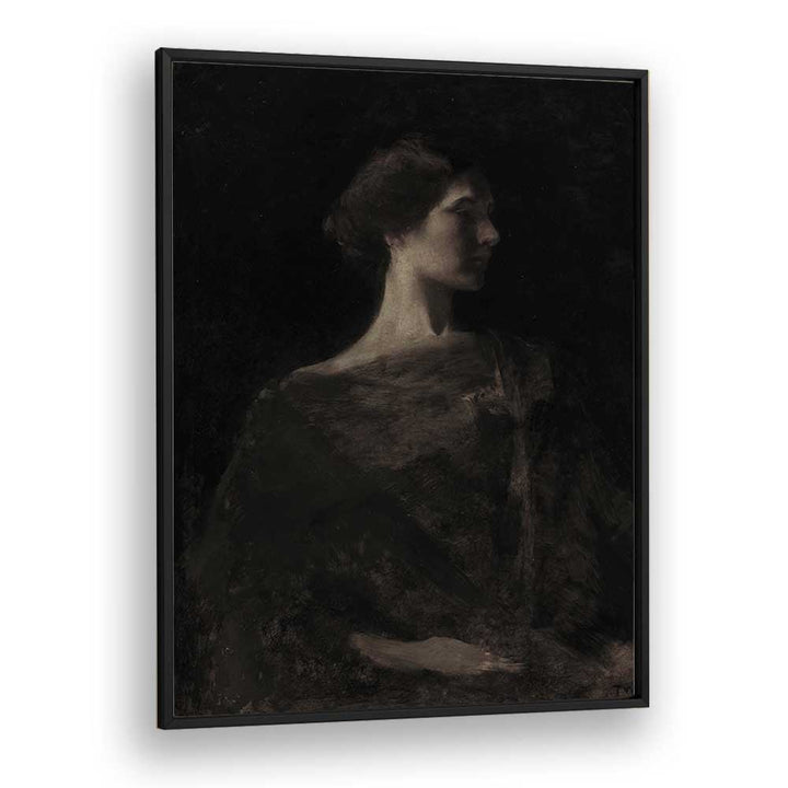 Gloomy Grace Gothic Wall Art Prints in Black Plain Frame