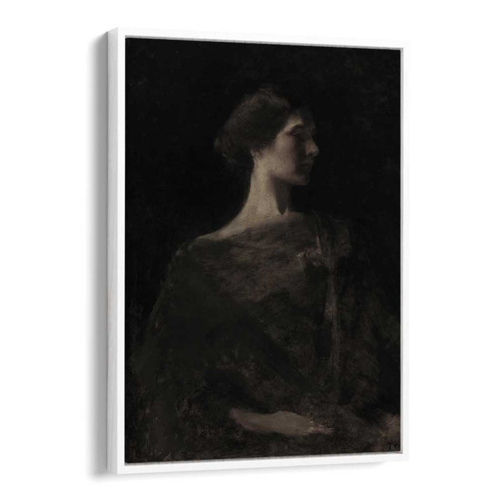 Gloomy Grace Gothic Wall Art Prints in White Floater Frame