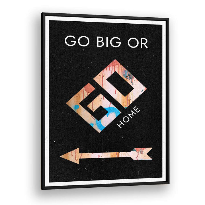 Transform your space with GO BIG OR GO HOME, QUOTES typography posters, inspiring motivation and ambition.