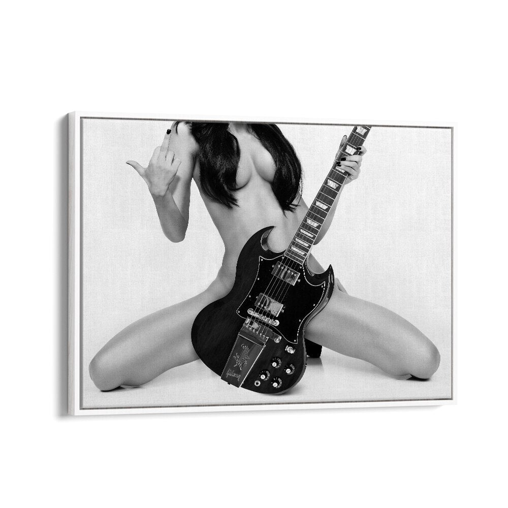 Go Rock Yourself by David Drake Fine Art Photography Fashion Photography in White Floater Frame