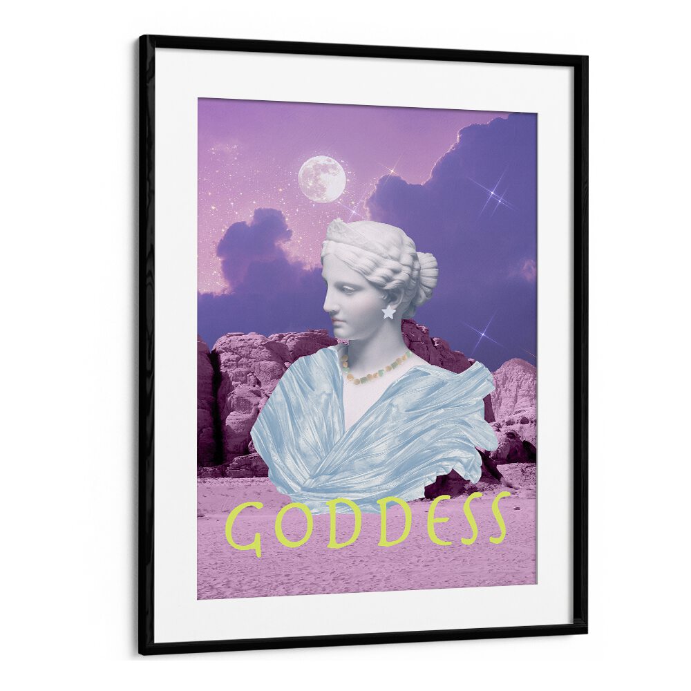 Goddess by Grace Digital Art Co Altered Art Prints in Black Frame With Mount