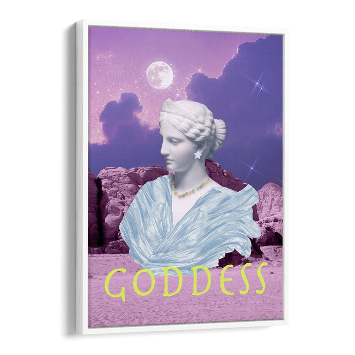 Goddess by Grace Digital Art Co Altered Art Prints in White Floater Frame