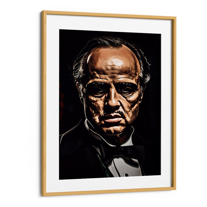 Godfather Art i Movie Posters in Oak Wood Frame With Mount