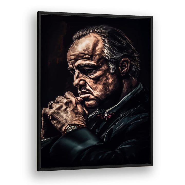 Godfather Art ii Movie Posters in Black Plain Frame