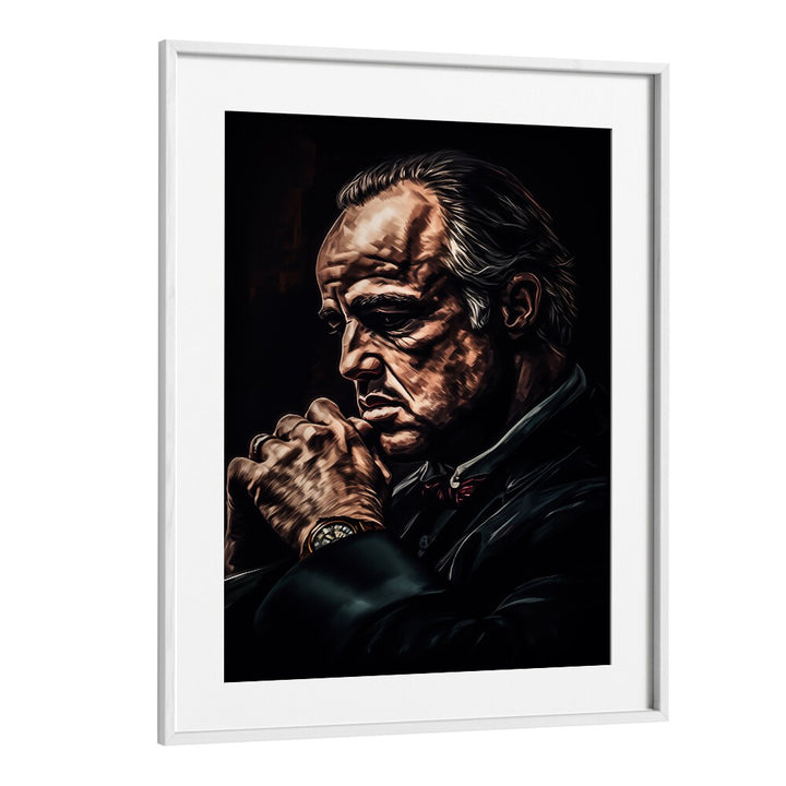 Godfather Art ii Movie Posters in White Frame With Mount