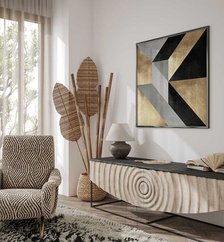 GOLD GEOMETRY , GEOMETRIC ART PRINTS