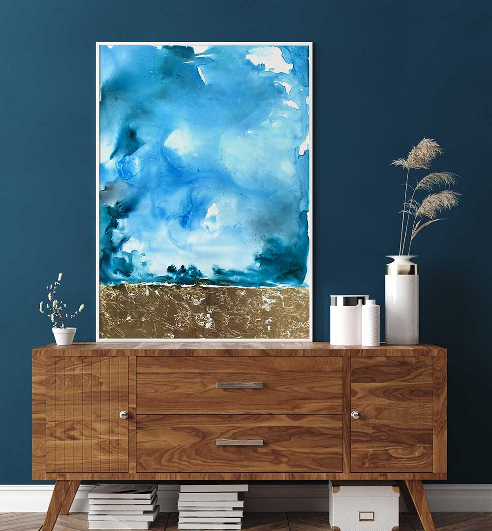 GOLD LANDSCAPE , ABSTRACT PAINTINGS