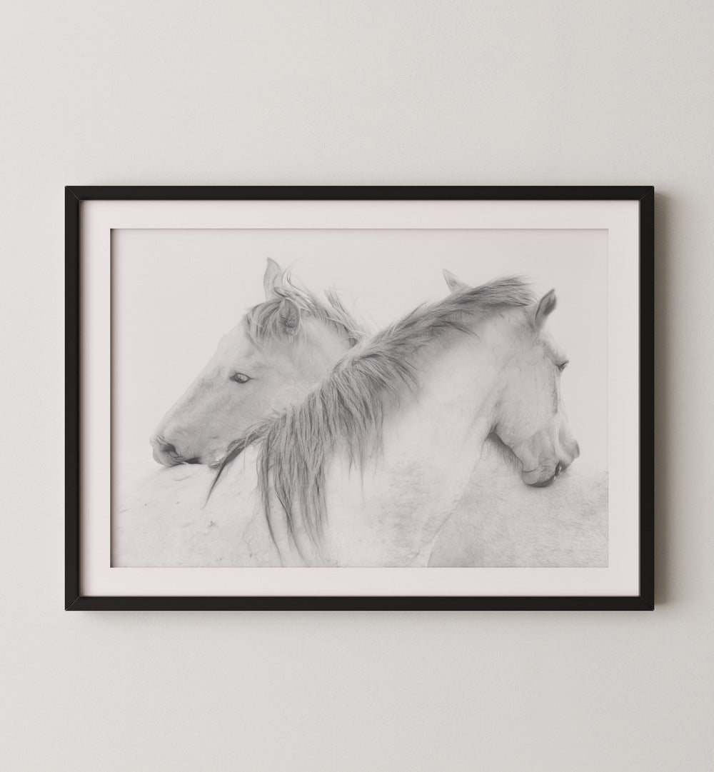 Elegant GOLDEN HOUR GALLERY WALL featuring serene horse artwork, perfect for stylish GALLERY WALLS in any space.