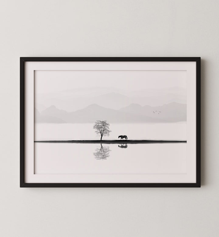 Elegant GOLDEN HOUR GALLERY WALL art set, featuring serene landscapes and minimalism for stylish gallery walls.