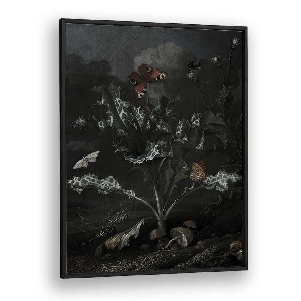 Gothic Gnarls Gothic Wall Art Prints in Black Plain Frame