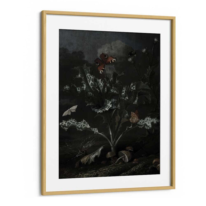 Gothic Gnarls Gothic Wall Art Prints in Oak Wood Frame With Mount