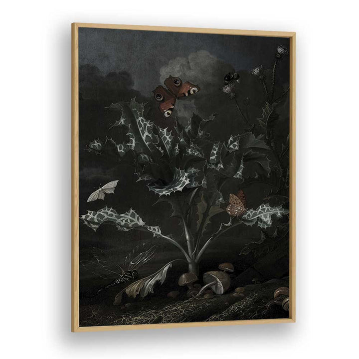 Gothic Gnarls Gothic Wall Art Prints in Oak Wood Plain Frame