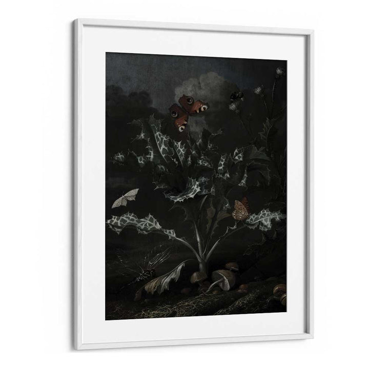 Gothic Gnarls Gothic Wall Art Prints in White Frame With Mount