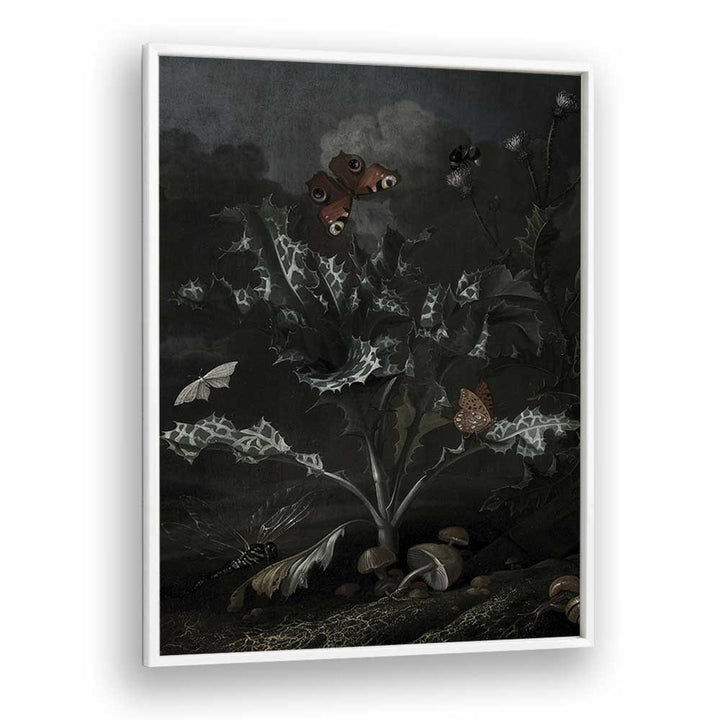 Gothic Gnarls Gothic Wall Art Prints in White Plain Frame