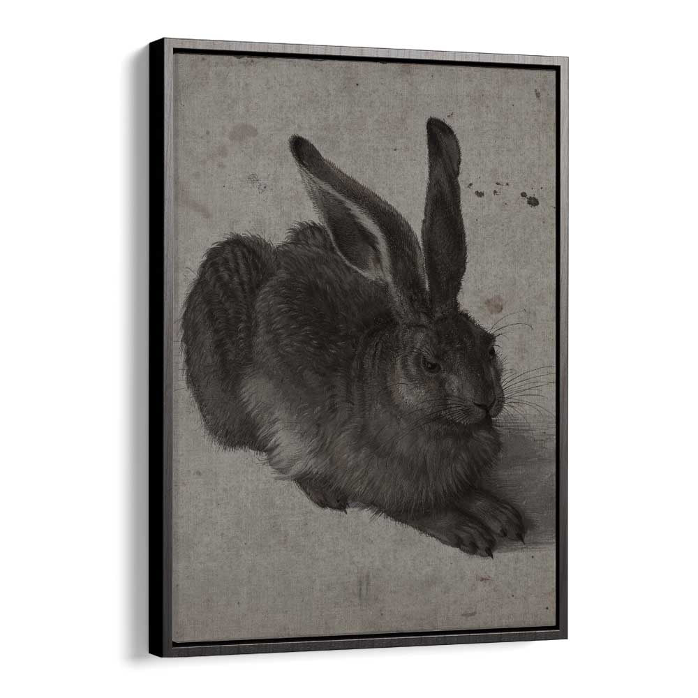 Gothic Hare Shadows In The Warren Gothic Art Prints in Black Floater Frame