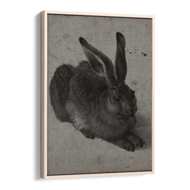 Gothic Hare Shadows In The Warren Gothic Art Prints in Oak Wood Floater Frame