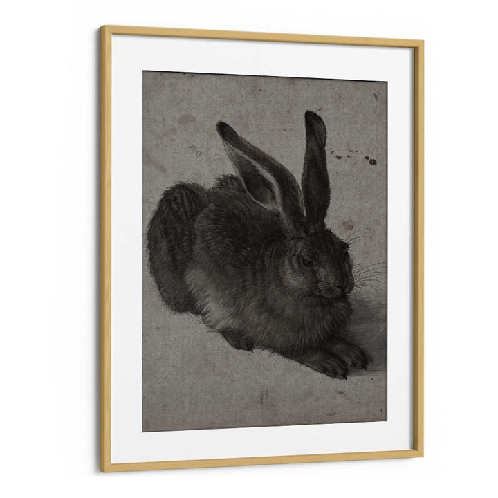 Gothic Hare Shadows In The Warren Gothic Art Prints in Oak Wood Frame With Mount