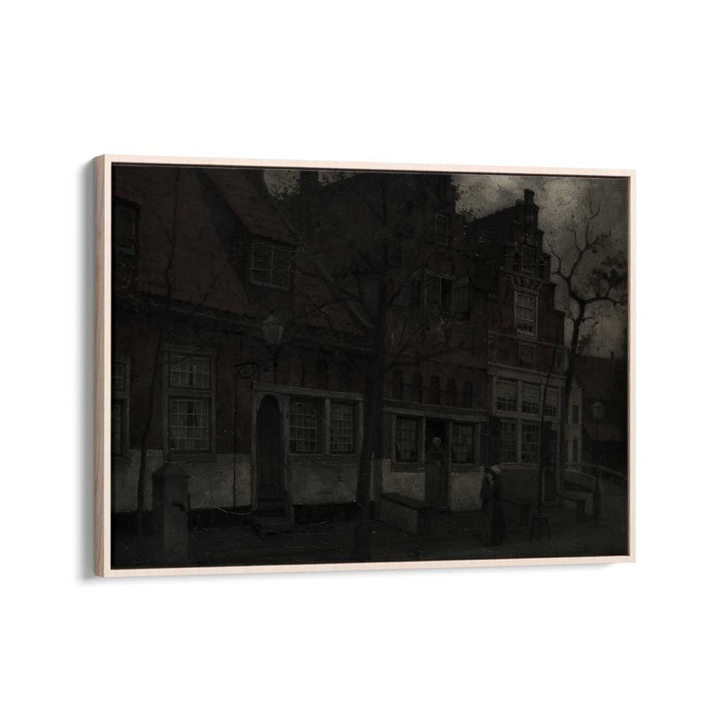 Gothic Noir Shadows Of The Soul Gothic Art Prints in Oak Wood Floater Frame