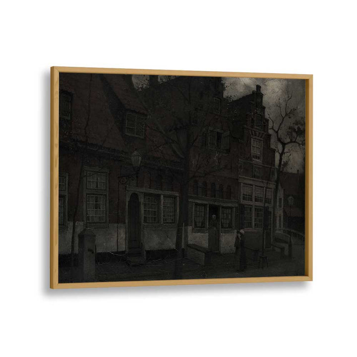 Gothic Noir Shadows Of The Soul Gothic Art Prints in Oak Wood Plain Frame