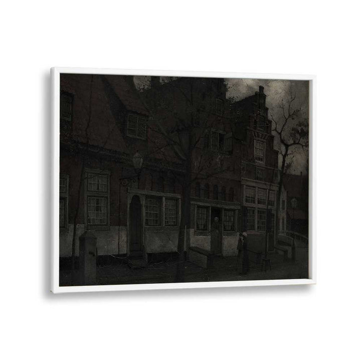 Gothic Noir Shadows Of The Soul Gothic Art Prints in White Plain Frame