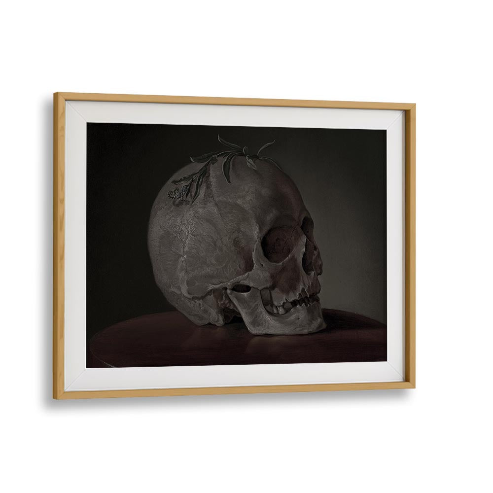 Gothic Remains I Gothic Wall Art Prints in Oak Wood Frame With Mount