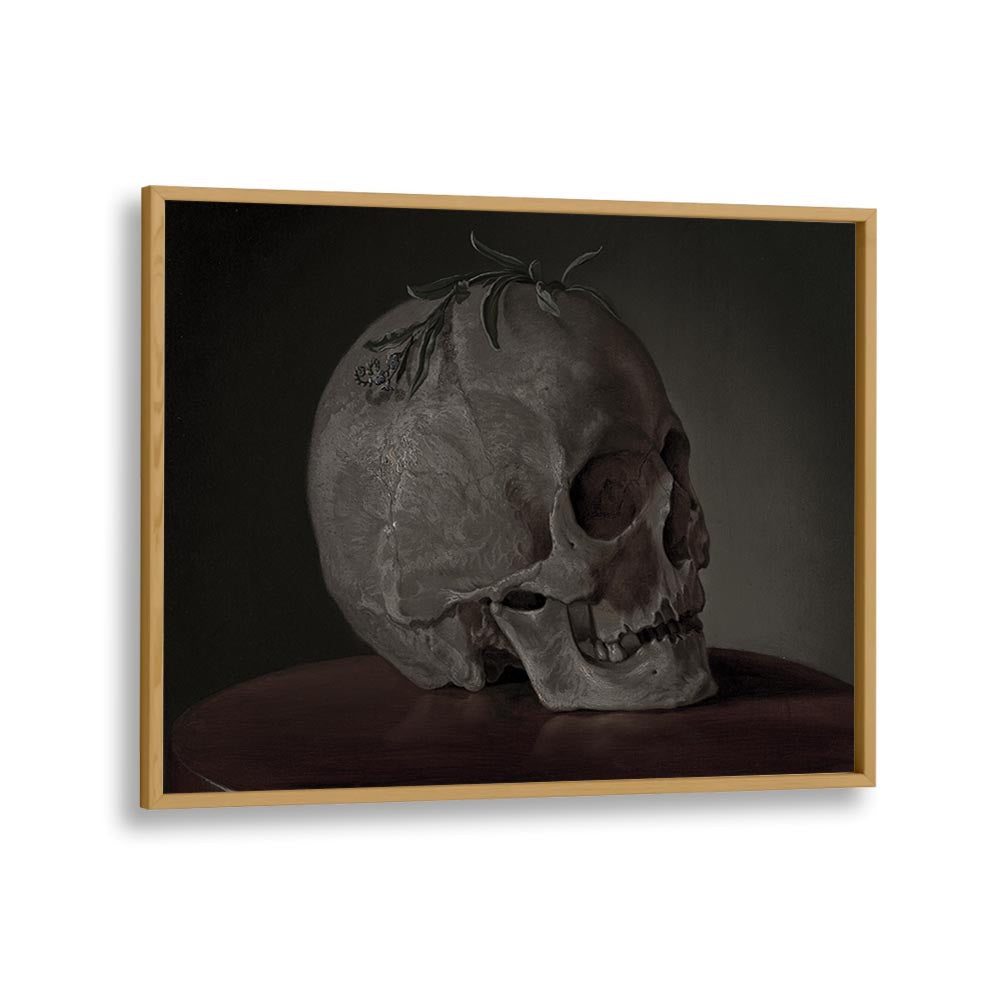 Gothic Remains I Gothic Wall Art Prints in Oak Wood Plain Frame