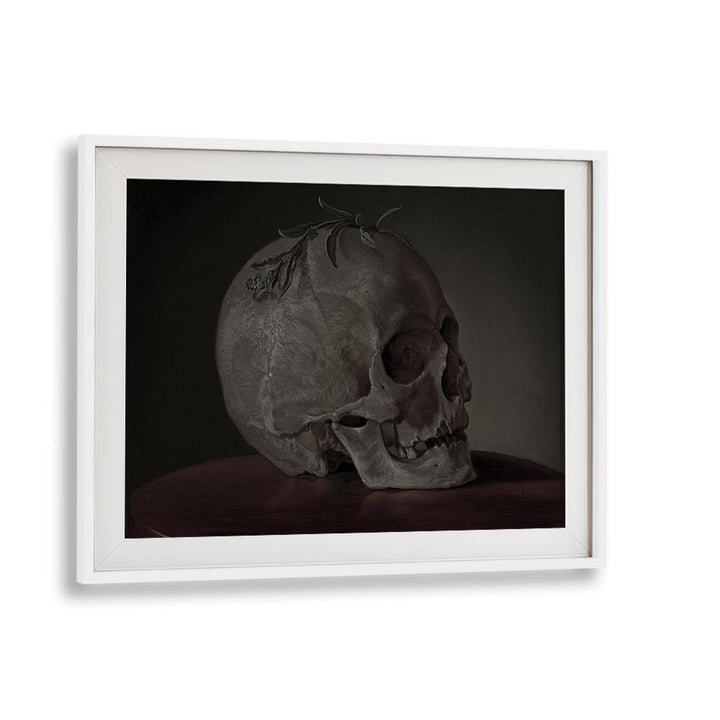 Gothic Remains I Gothic Wall Art Prints in White Frame With Mount