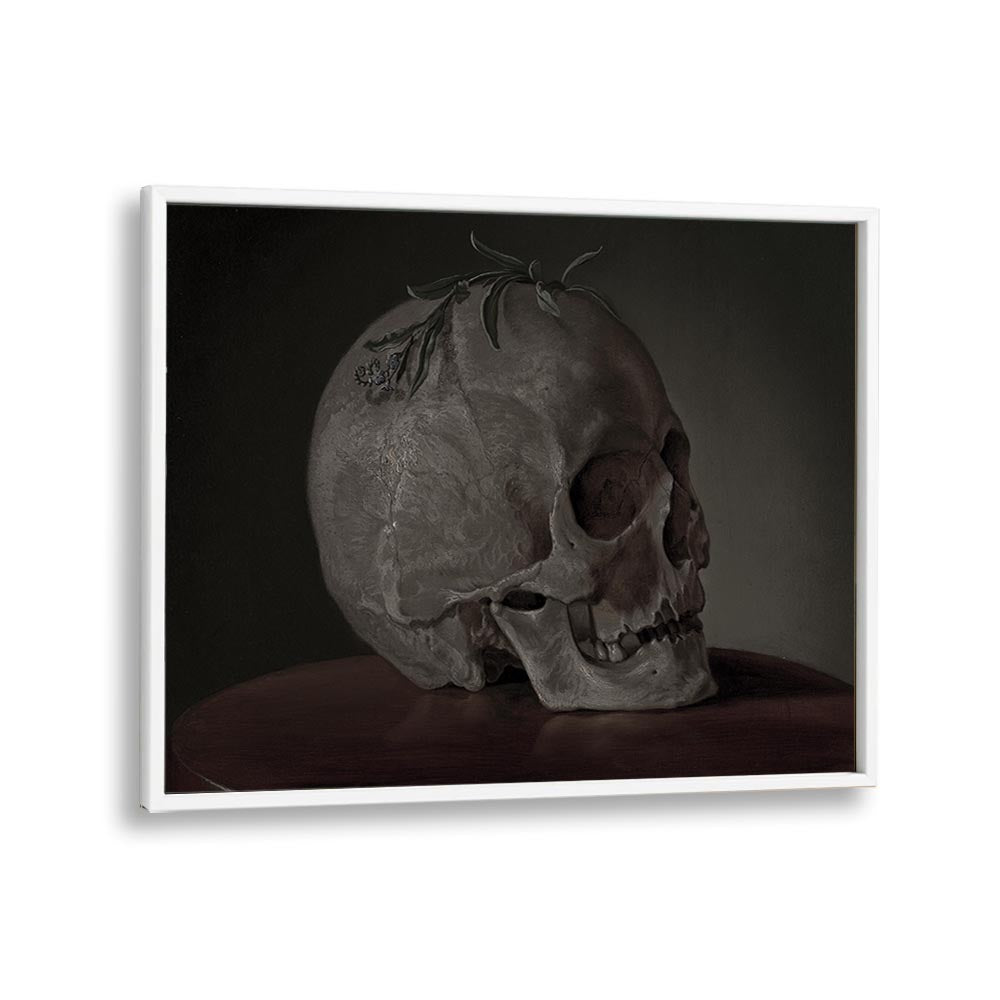 Gothic Remains I Gothic Wall Art Prints in White Plain Frame