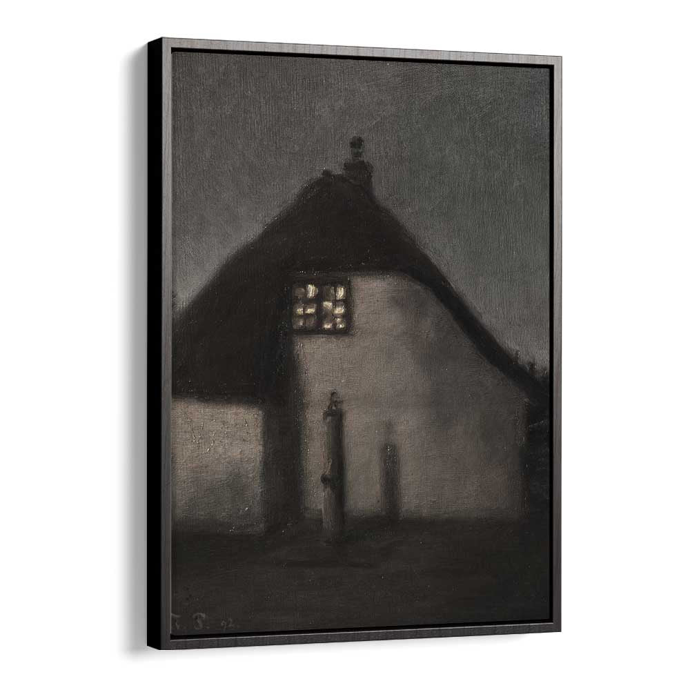 Gothic Twilight Whispers Of The Night ii Gothic Art Prints in Black Floater Frame