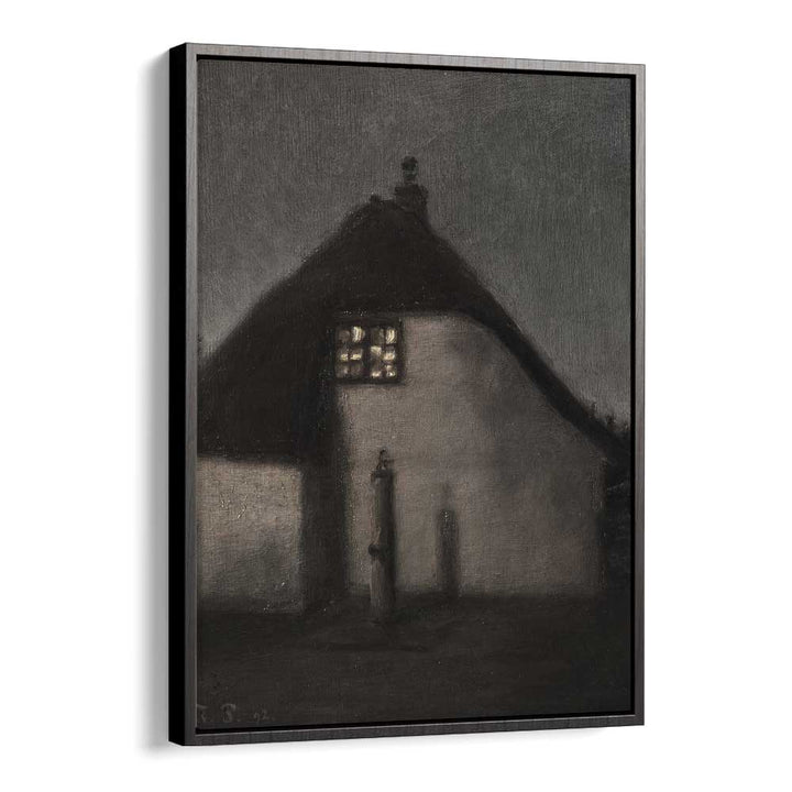 Gothic Twilight Whispers Of The Night ii Gothic Art Prints in Black Floater Frame