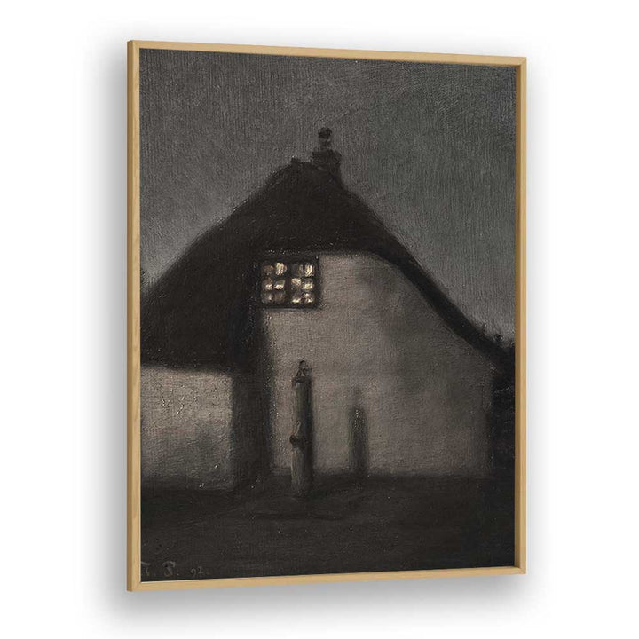 Gothic Twilight Whispers Of The Night ii Gothic Art Prints in Oak Wood Plain Frame