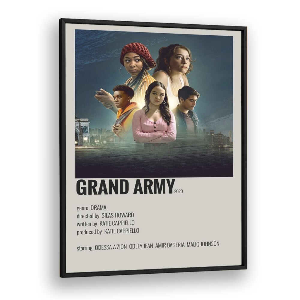 Grand Army Movie Posters in Black Plain Frame