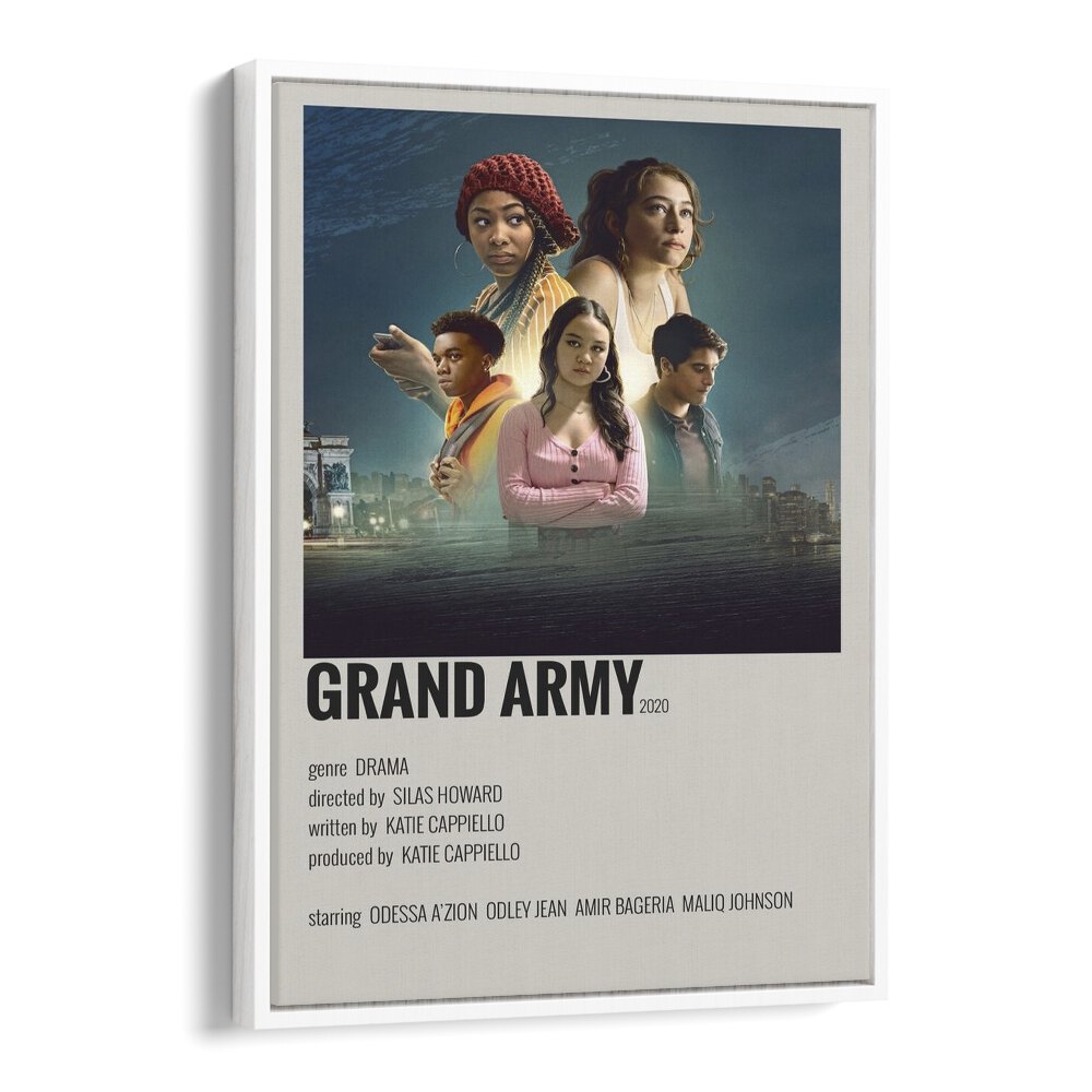 Grand Army Movie Posters in White Floater Frame