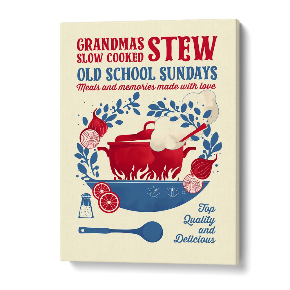 Grandmas Stew by Studio Mandariini Kitchen Posters Kitchen Art Prints in Gallery Wrap