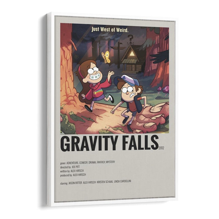 Gravity Falls Movie Posters in White Floater Frame