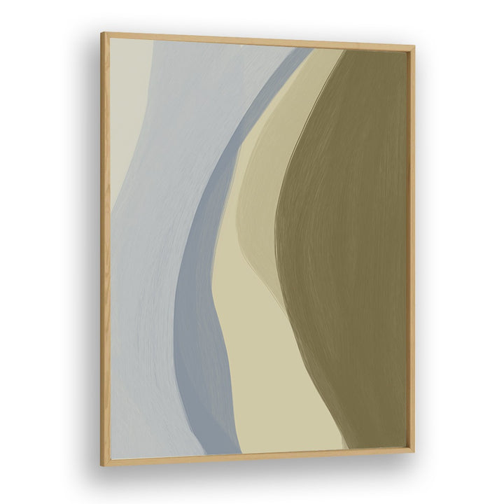 Greenhouse by Yopie Studio Abstract Paintings Abstract Art Prints in Oak Wood Plain Frame