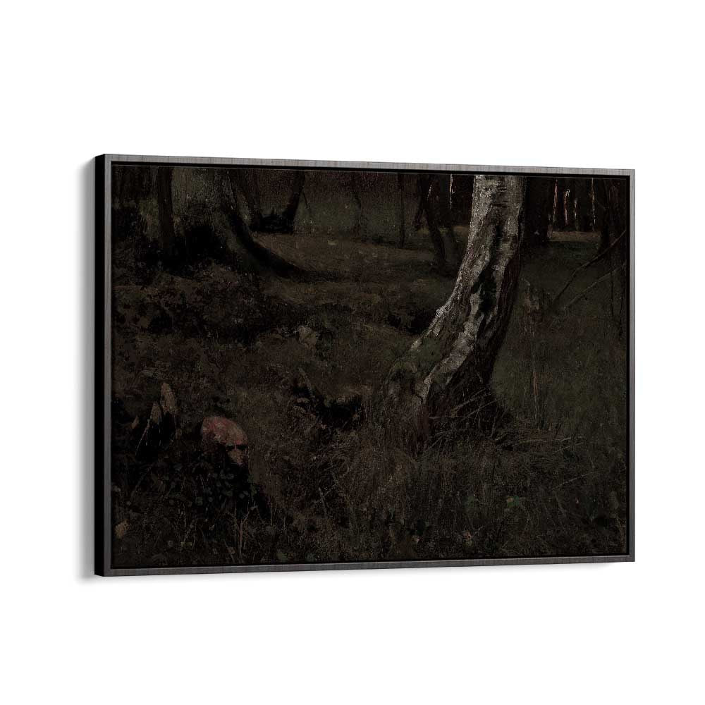 Grim Enchantment A Journey Through The Dark Gothic Art Prints in Black Floater Frame