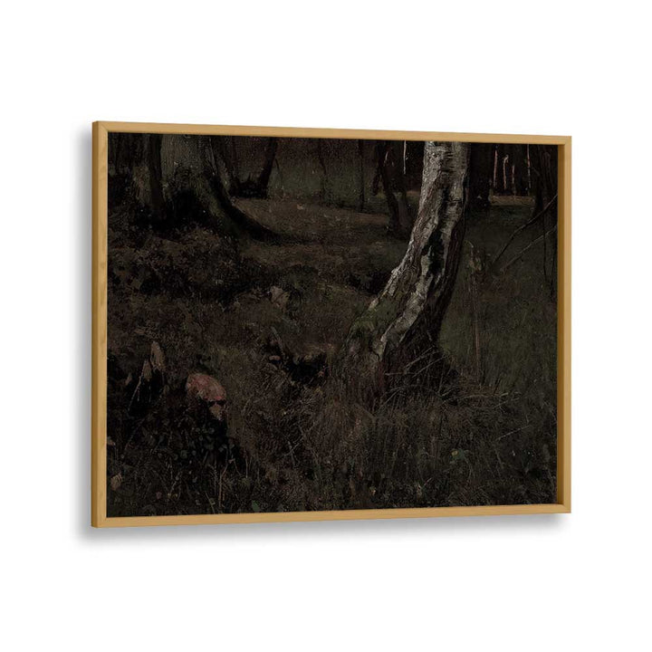 Grim Enchantment A Journey Through The Dark Gothic Art Prints in Oak Wood Plain Frame