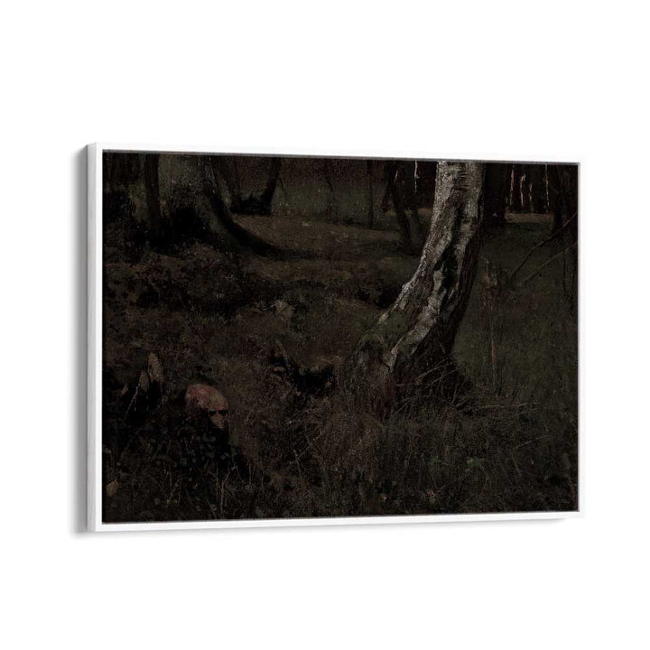 Grim Enchantment A Journey Through The Dark Gothic Art Prints in White Floater Frame