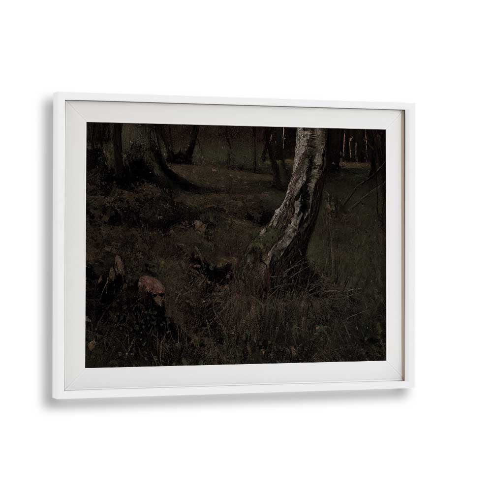 Grim Enchantment A Journey Through The Dark Gothic Art Prints in White Frame With Mount