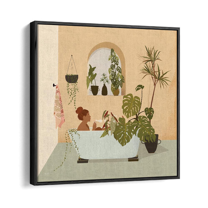 Growing My Own Plants By Andi Bell Beach Prints in Black Floater Frame