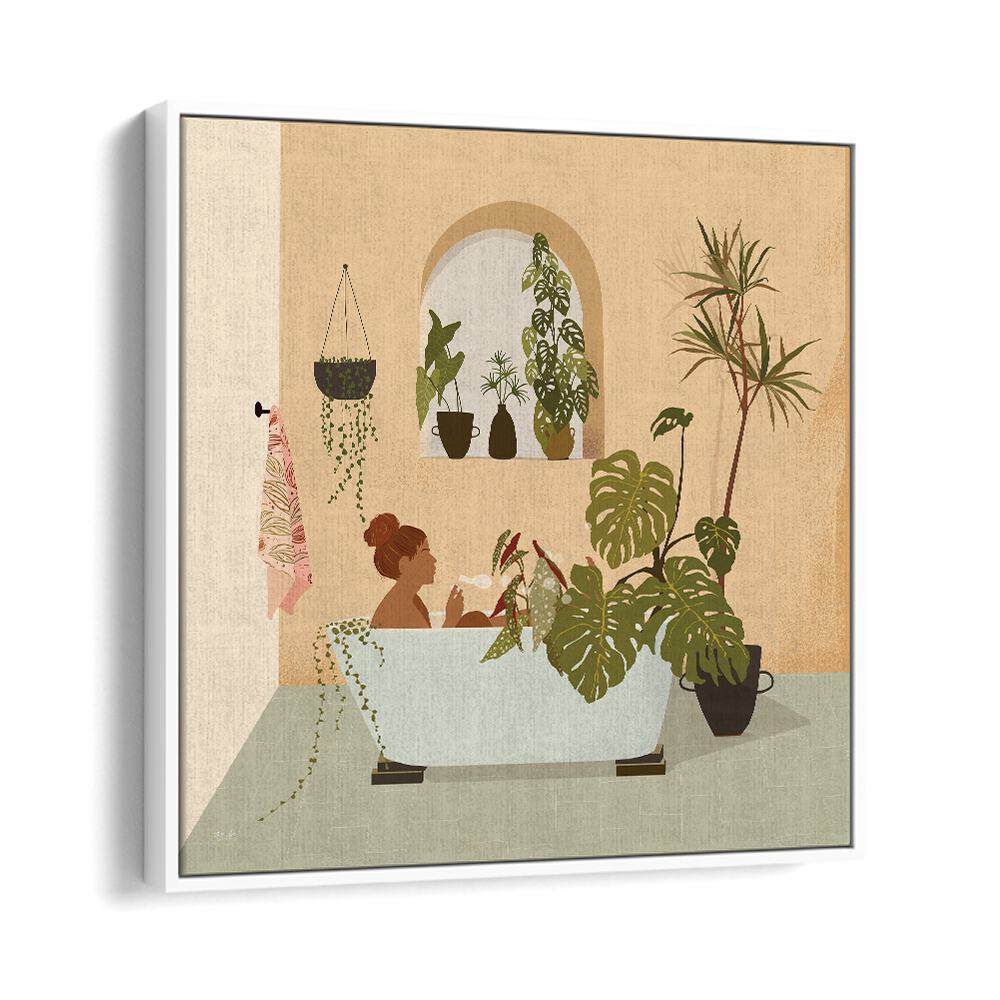 Growing My Own Plants By Andi Bell Beach Prints in White Floater Frame